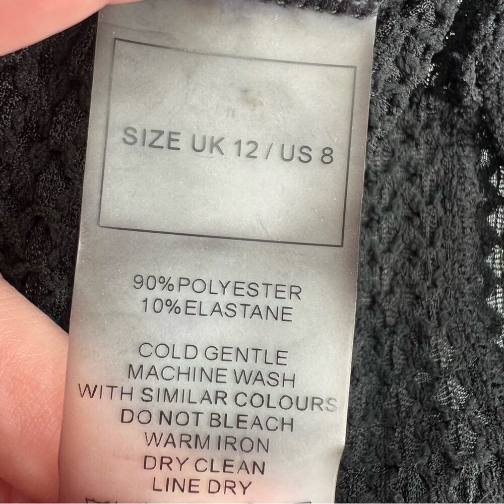 NWT Maniere de boor cut out bloody‎ suit black sz 8 - Picture 4 of 6